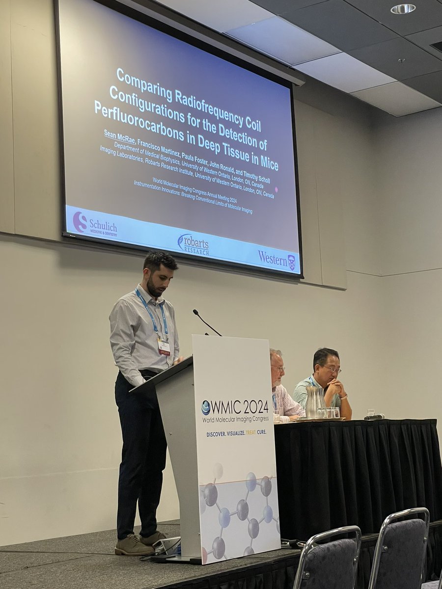 The Robarts Cellular and Molecular Imaging Group (@robartscmig) on Twitter photo Fantastic <a href="/WMISWMIC/">WMIS WMIC</a> talk by CMIG graduate student, Sean McRae (<a href="/SeanMcRae16/">Sean McRae</a>), co-supervised by <a href="/TimothyScholl3/">Timothy Scholl</a> and @John_A_Ronald, on using his in-house made 19F and 1H radio frequency coils for deep tissue imaging. Great talk Sean! π Fantastic <a href="/WMISWMIC/">WMIS WMIC</a> talk by CMIG graduate student, Sean McRae (<a href="/SeanMcRae16/">Sean McRae</a>), co-supervised by <a href="/TimothyScholl3/">Timothy Scholl</a> and @John_A_Ronald, on using his in-house made 19F and 1H radio frequency coils for deep tissue imaging. Great talk Sean! π