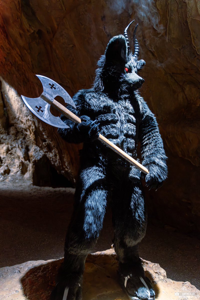 It’s #FursuitFriday again and since I’m slowly running out of pictures from myself, how about some pictures taken by myself instead?

Did a little photo shoot inside a drip stone cave lately.

🐺: <a href="/That_Tommy_Guy/">Tommy!</a> 
🦊: <a href="/MervSerg/">Merv</a> 
🪡: <a href="/arvinsLair/">ArvinsLair</a>