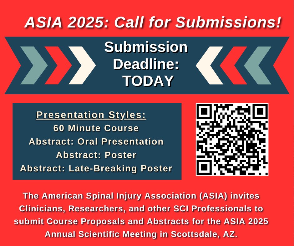 Hurry! September 13 DEADLINE is TODAY
ASIA 2025 Submission Deadline Fast Approaching

Click Here to Begin Submission: na-admin.eventscloud.com/eSites/805020/…