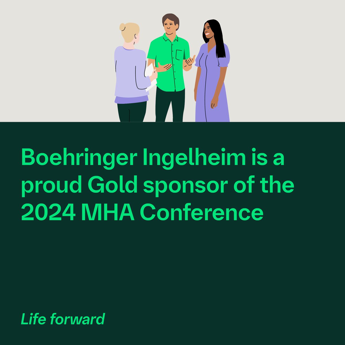 MentalHealthAm's tweet photo. We're excited to share that @boehringerus is a 2024 #MHAConference Gold Sponsor!
Learn more about how they are helping move #LifeForward and breaking down barriers and stigma for those living with serious mental illnesses: https://t.co/n31EN4BqTJ https://t.co/DwPsp4xTeh