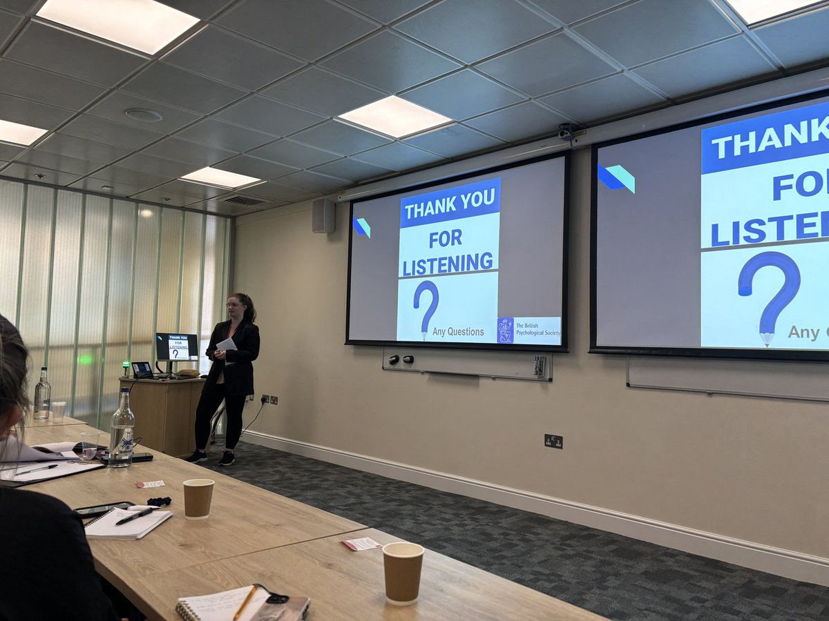 Fantastic talk by <a href="/UniWestScotland/">UWS</a> graduate, Becky Deveney discussing her undergraduate research at #BPSDevCon24 <a href="/BPSDevSection/">BPS Developmental</a>. Talking about teachers perceptions of gender differences in ADHD. Really important work! <a href="/UWS_Psychology/">UWS_Psychology</a>