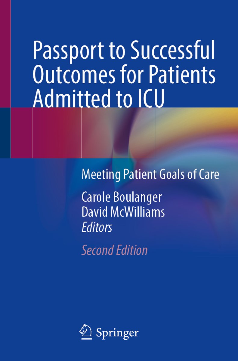 Springer Nursing (@springernursing) on Twitter photo Just published <a href="/SpringerNature/">Springer Nature</a> !
The 2nd edition of Passport to Successful Outcomes for Patients Admitted to ICU
Explores the underpinning evidence to support effective management of critical care
Eds: <a href="/BOULANGERCAROLE/">CAROLE BOULANGER</a> & David Mcwilliams <a href="/Davido744/">Prof David McWilliams</a> <a href="/ESICM/">ESICM</a> <a href="/ElieAzoulay5/">Elie Azoulay</a> Just published <a href="/SpringerNature/">Springer Nature</a> !
The 2nd edition of Passport to Successful Outcomes for Patients Admitted to ICU
Explores the underpinning evidence to support effective management of critical care
Eds: <a href="/BOULANGERCAROLE/">CAROLE BOULANGER</a> & David Mcwilliams <a href="/Davido744/">Prof David McWilliams</a> <a href="/ESICM/">ESICM</a> <a href="/ElieAzoulay5/">Elie Azoulay</a>
