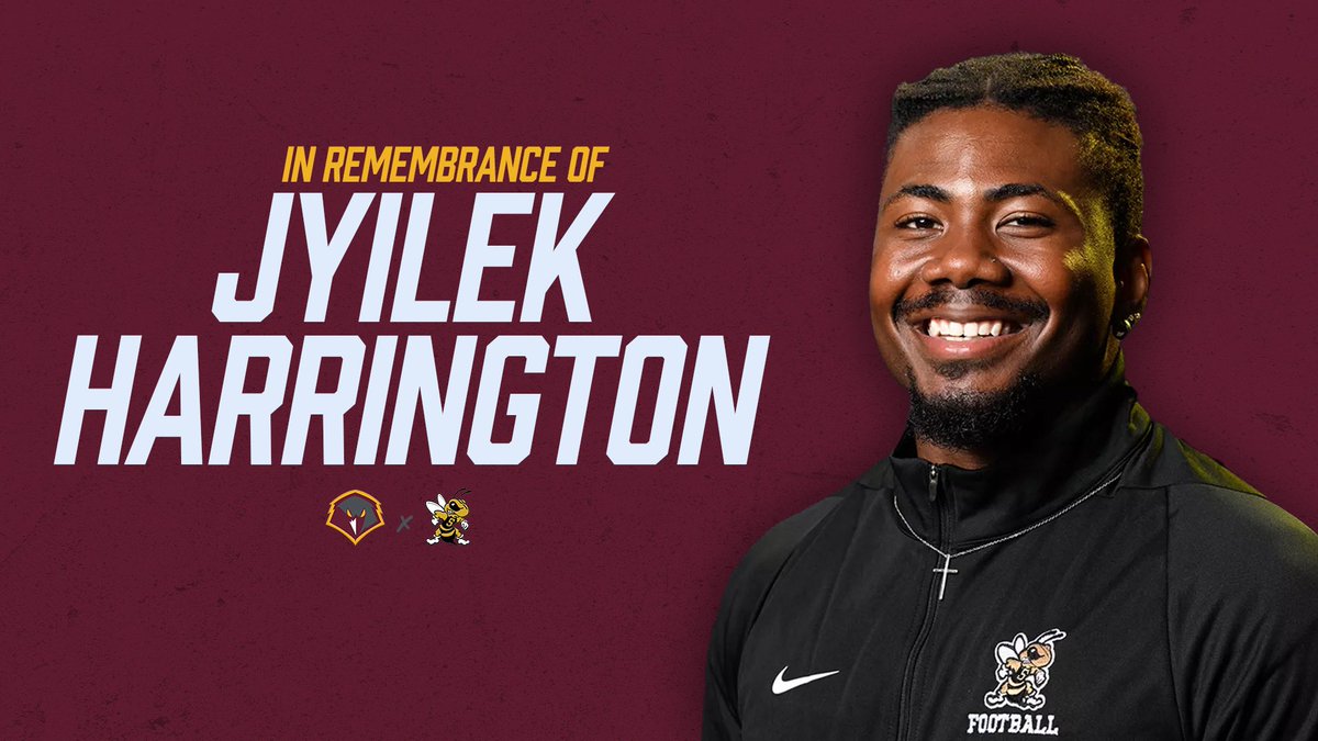 We stand in support of the WV State community, President Ericke Cage, and Vice President and Athletic Director Nate Burton regarding the loss of a vibrant football player, Jyilek Harrington. We will continue to keep the football program and their community in our prayers.
