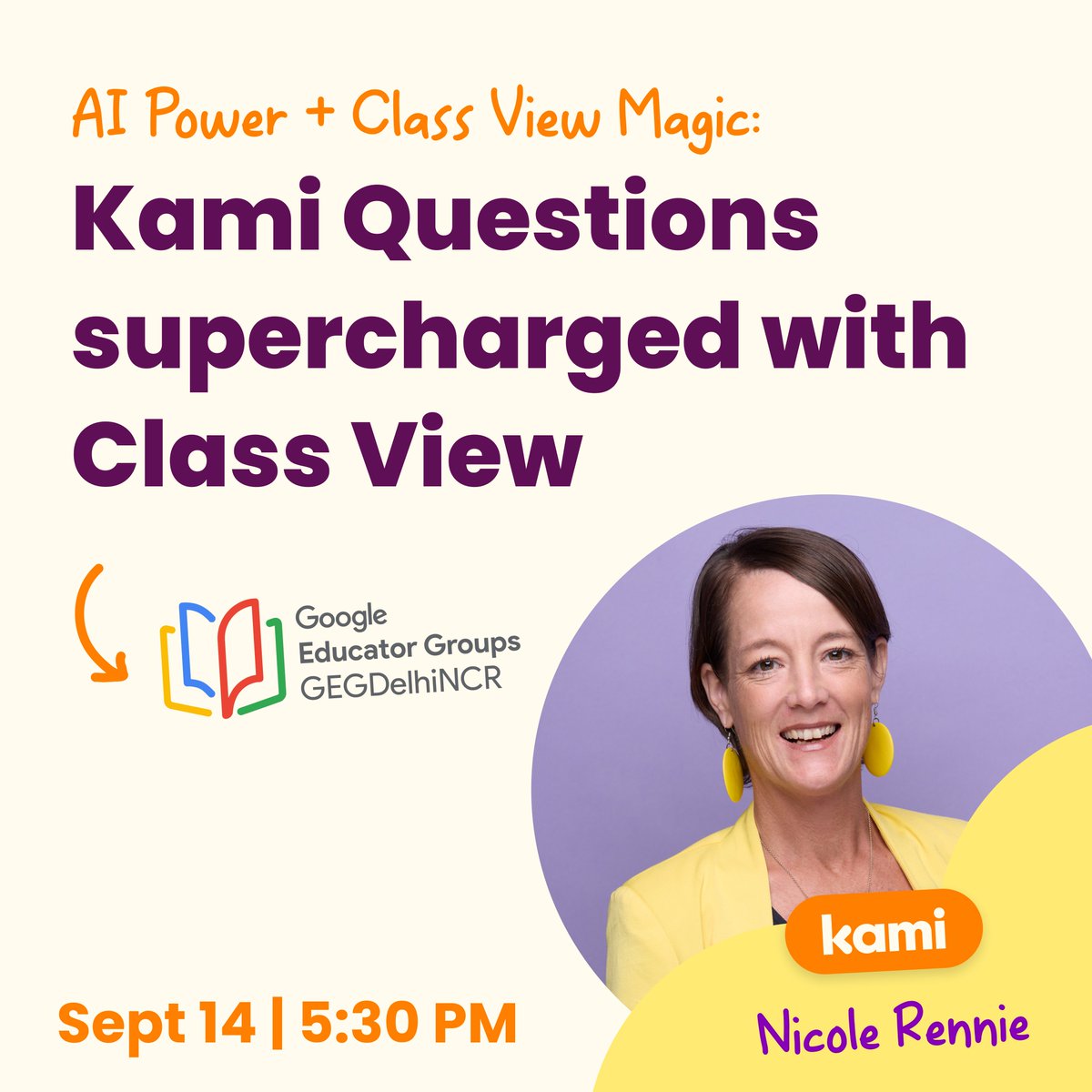 Andy Hogan (@edtechaussie) on Twitter photo Power up your teaching with Google Classroom & Kami Questions AI! Save 8 hours weekly by creating self-marking questions in seconds. ๐ฅ ๐ Join <a href="/NicoleRennieZA/">Nicole Rennie ๐ฟ๐ฆ Head of Biz Dev EMEA</a> at the <a href="/GEGDelhiNCR/">GEG DelhiNCR</a> virtual event โ Sept 14, 5:30 PM (IST): youtube.com/live/QrNxlrkHsโฆ Power up your teaching with Google Classroom & Kami Questions AI! Save 8 hours weekly by creating self-marking questions in seconds. ๐ฅ ๐ Join <a href="/NicoleRennieZA/">Nicole Rennie ๐ฟ๐ฆ Head of Biz Dev EMEA</a> at the <a href="/GEGDelhiNCR/">GEG DelhiNCR</a> virtual event โ Sept 14, 5:30 PM (IST): youtube.com/live/QrNxlrkHsโฆ