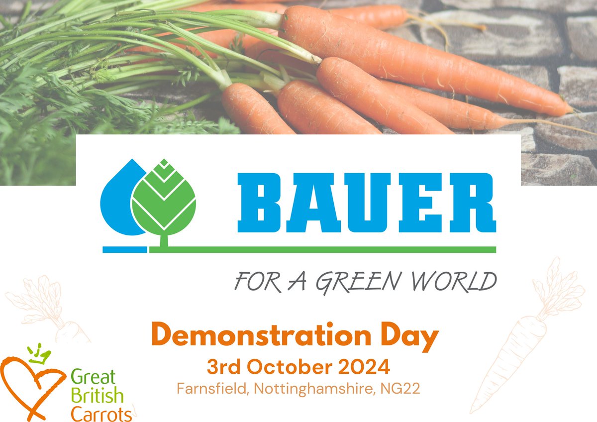 We're excited to announce that <a href="/Bauer_FAN_UK/">Bauer_UK</a> will be exhibiting and will be showing one of their Rainstar Irrigators. Bauer irrigations systems now supply water to fields all over the planet totalling 2.5 million hectares!! Come and have a chat to see what they can do for you.