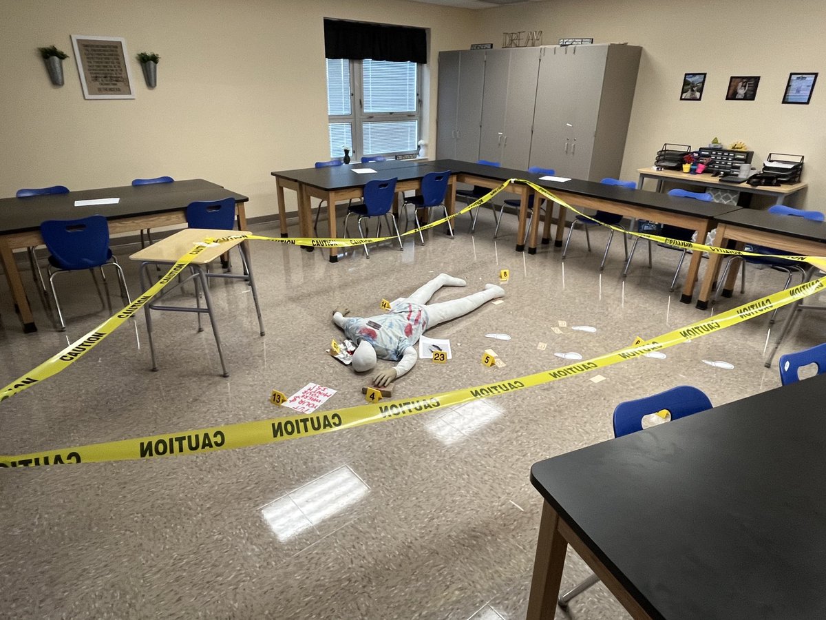 First Mock Crime Scene of the Year!