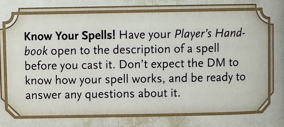 Bless the D&amp;D team for this sidebar in the 2024 Player’s Handbook