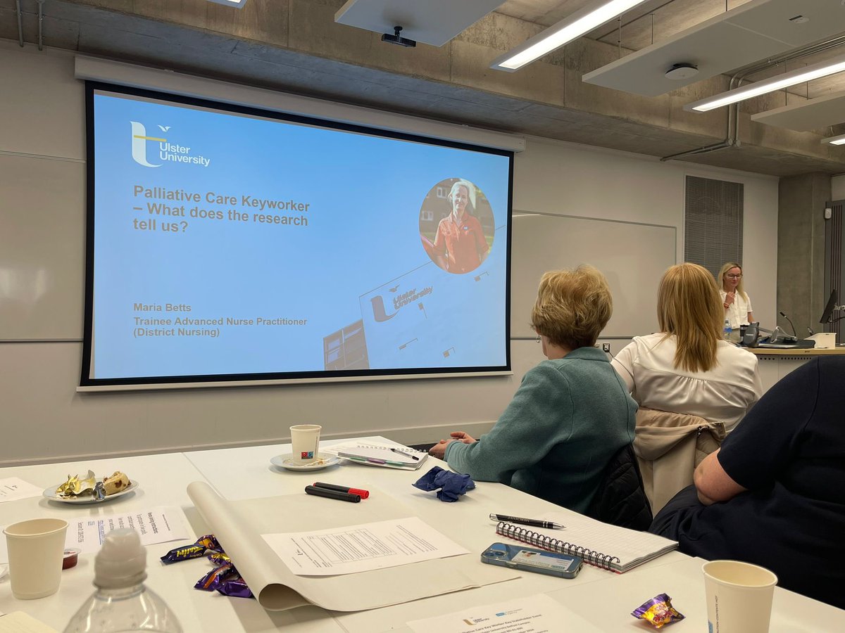 Maria Betts RN ANP DN QN (@mariabe19750692) on Twitter photo The Palliative Care Keyworker Stakeholder engagement event <a href="/UlsterUni/">Ulster University</a> What does the research tell us?Laying the foundations for the future to improve the patient and family journey <a href="/Felicity_Hasson/">Dr. Felicity Hasson</a> <a href="/NurseEstherBeck/">Esther Beck</a> <a href="/SMcilfatrick/">Sonja Mcilfatrick MBE</a> #palliativecareweek The Palliative Care Keyworker Stakeholder engagement event <a href="/UlsterUni/">Ulster University</a> What does the research tell us?Laying the foundations for the future to improve the patient and family journey <a href="/Felicity_Hasson/">Dr. Felicity Hasson</a> <a href="/NurseEstherBeck/">Esther Beck</a> <a href="/SMcilfatrick/">Sonja Mcilfatrick MBE</a> #palliativecareweek