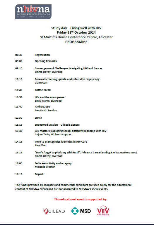 NHIVNA (National HIV Nurses Association) tweet media