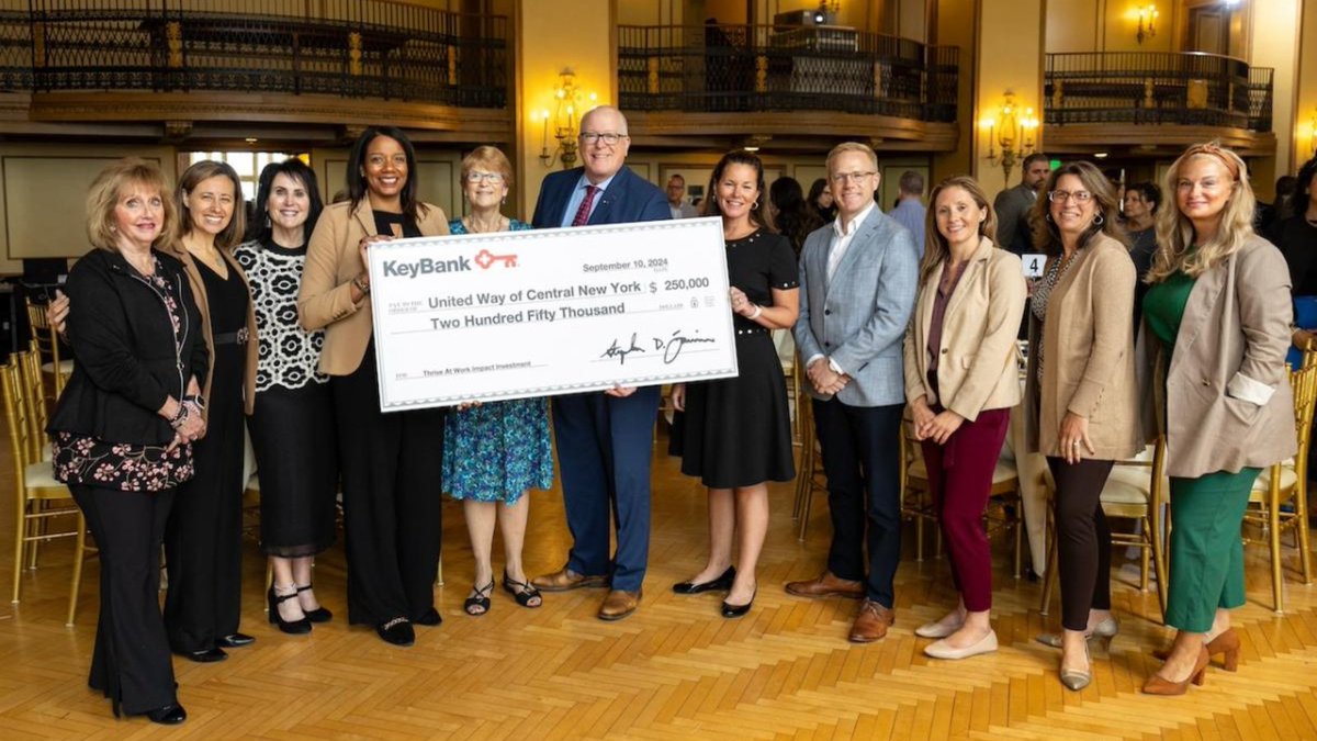 KeyBank (@keybank) on Twitter photo Our $250,000 investment in the <a href="/UWCNY/">United Way of Central New York</a>'s Thrive at Work program is meant to help individuals who are employed but face challenges meeting basic financial needs due to limited access to financial resources and support.
To learn more, visit: bit.ly/3z7bJYp Our $250,000 investment in the <a href="/UWCNY/">United Way of Central New York</a>'s Thrive at Work program is meant to help individuals who are employed but face challenges meeting basic financial needs due to limited access to financial resources and support.
To learn more, visit: bit.ly/3z7bJYp