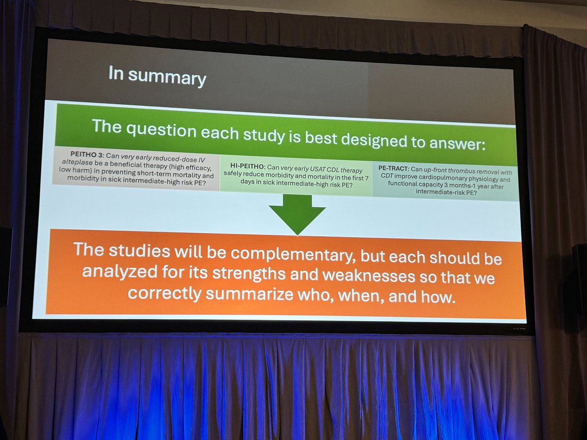 PERT Trainee Council (@pertcouncil) on Twitter photo Spectacular <a href="/PERTConsortium/">The PERT Consortium®</a> #PERT2024 session on the current landscape of PE tx data, including upcoming RCTs (“10 years ago these slides would have been blank”). #PERTtrainee Spectacular <a href="/PERTConsortium/">The PERT Consortium®</a> #PERT2024 session on the current landscape of PE tx data, including upcoming RCTs (“10 years ago these slides would have been blank”). #PERTtrainee