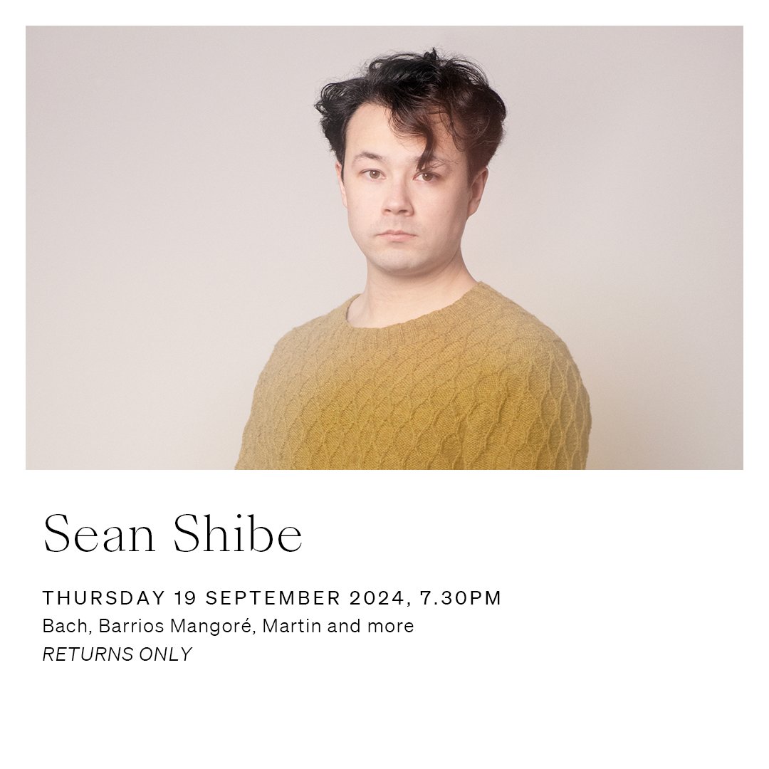 Wigmore Hall (@wigmore_hall) on Twitter photo For the first concert of his Season Residency, guitarist <a href="/seanstshibe/">Sean Shibe</a> presents a programme from Bach to Thomas Adès by way of leading composers from Paraguay, Brazil and Barcelona 🎸
🕰️ 7.30pm
🎶 Bach, Barrios Mangoré, Martin and more
🎟️ wigmore-hall.org.uk/whats-on/20240… For the first concert of his Season Residency, guitarist <a href="/seanstshibe/">Sean Shibe</a> presents a programme from Bach to Thomas Adès by way of leading composers from Paraguay, Brazil and Barcelona 🎸
🕰️ 7.30pm
🎶 Bach, Barrios Mangoré, Martin and more
🎟️ wigmore-hall.org.uk/whats-on/20240…