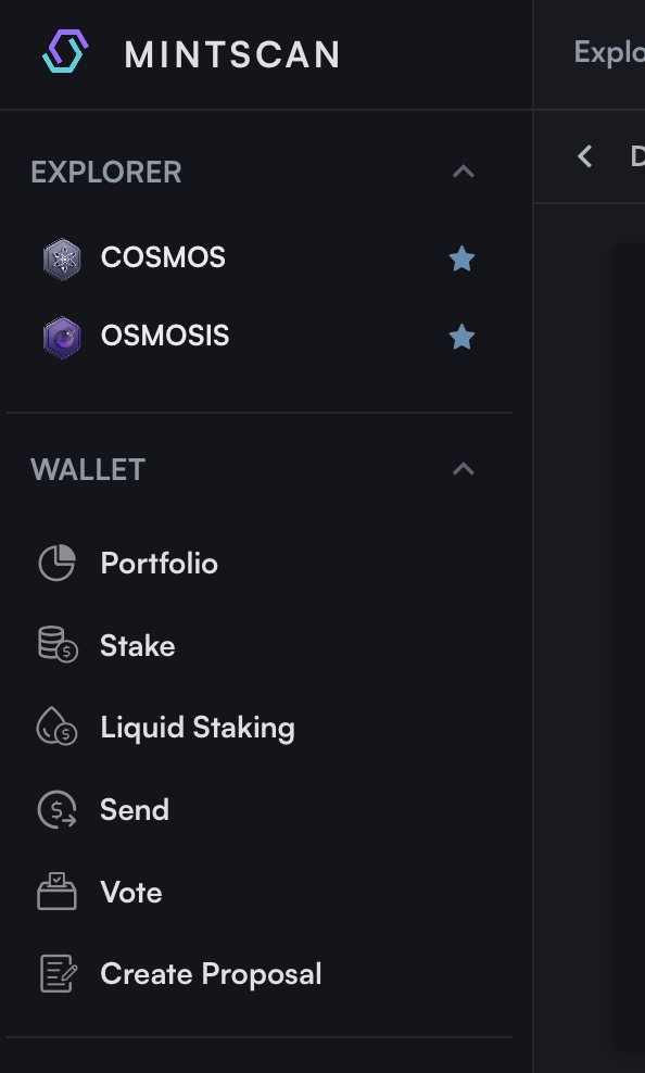 joeblau's tweet image. Mintscan is on the right path with token actions. I see so many great examples across the ecosystem.
