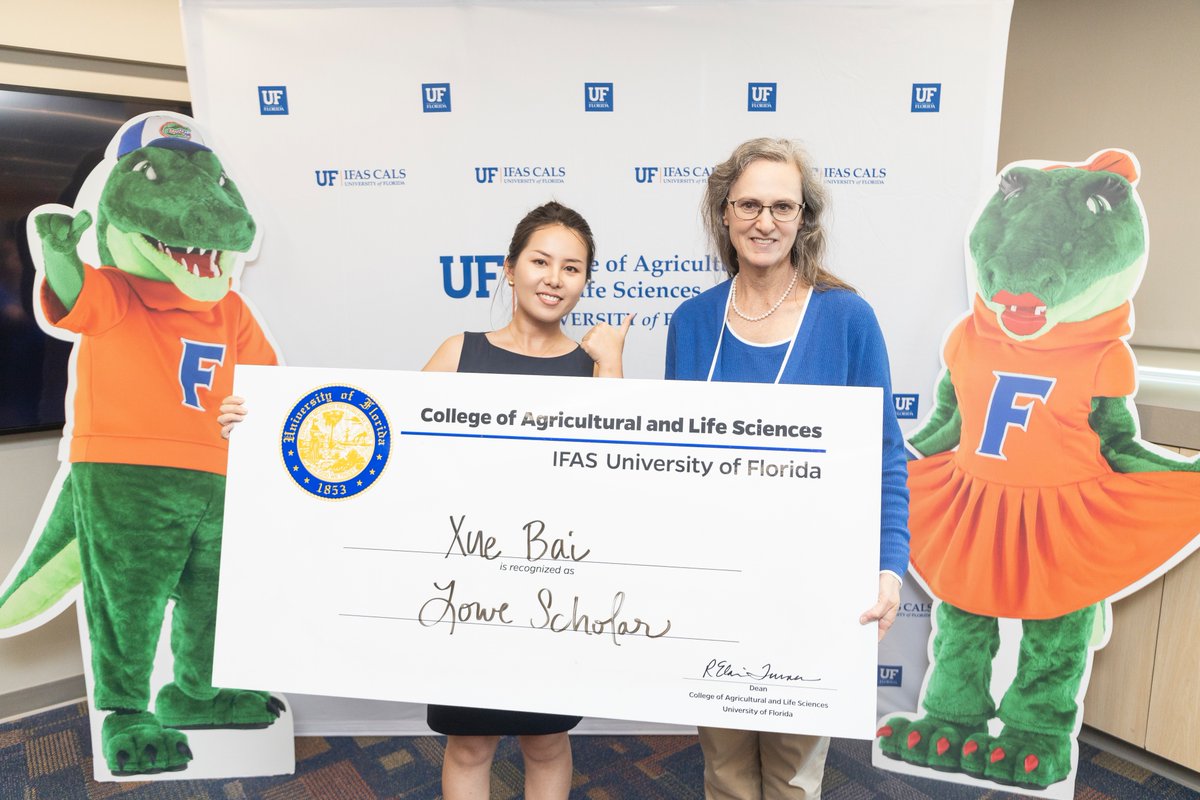 🎉 Big Congratulations to Xue Bai and Noel Marinakiza! 🎉
We are proud to announce that two of our own, Xue Bai and Noel Manirakiza, have been awarded the prestigious CALS Scholarship from UF IFAS in recognition of their hard work and outstanding academic performance this year.🌟