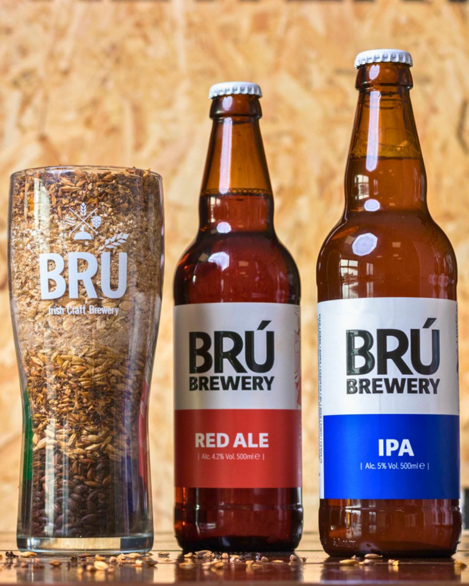 A sophisticated and satisfying red ale classic besides a bold, pleasing and exceptional IPA beer. 
BRÚ Brewery brews beer for all tastes, whether you’re a seasoned craft beer drinker, or just looking for a familiar pint, always using high-quality ingredients. 

Hoppy Friday! 🍻