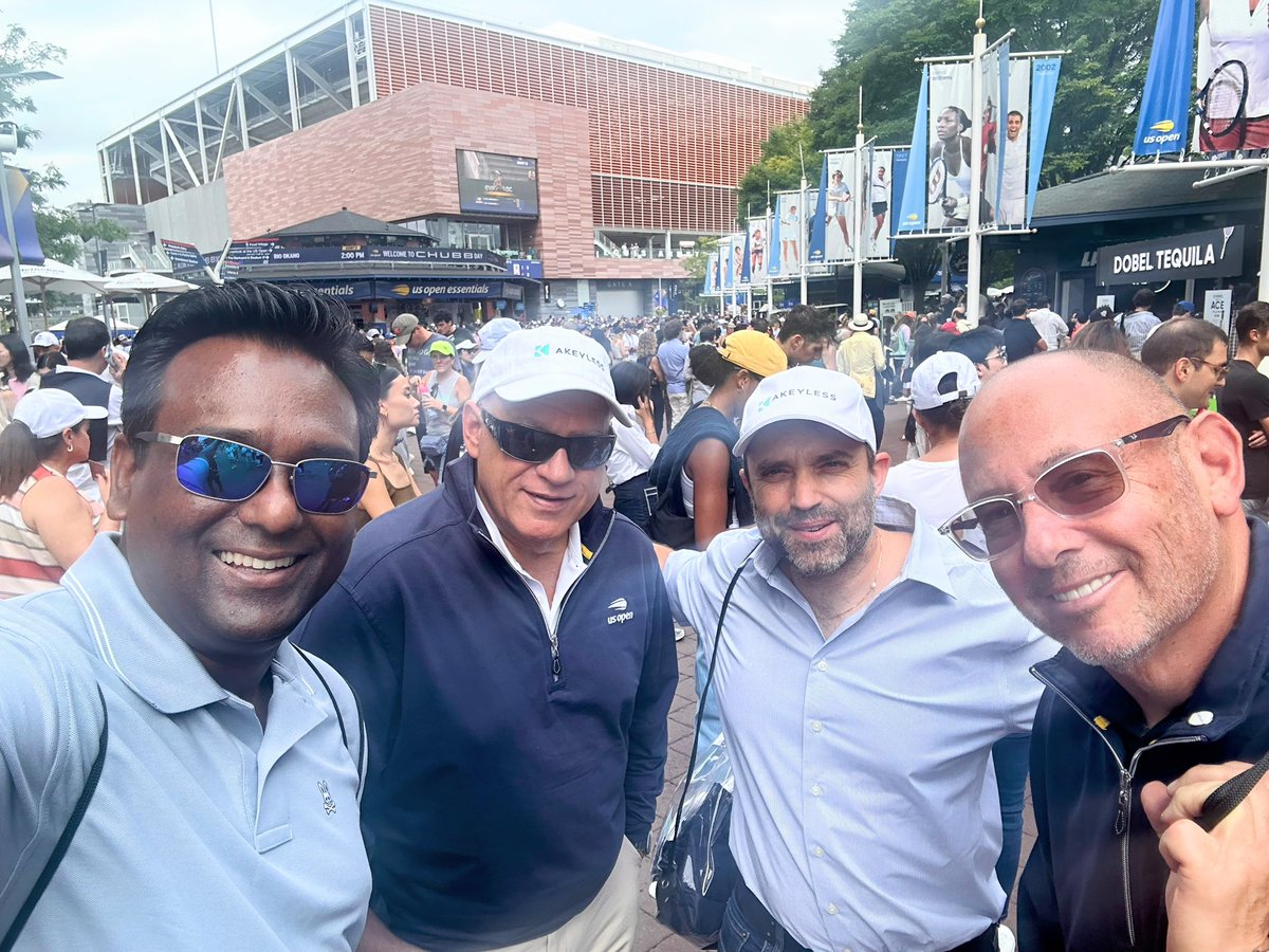 sureshcs's tweet image. Fun at the #USOpen last week with @akeylessio partners and customers