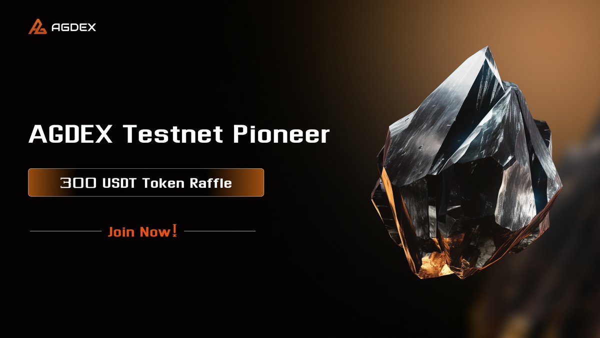 agdex_io's tweet image. #AGDEX Testnet Pioneer: QuestN Challenge 🚀
Join our testnet and complete the @QuestN tasks for a chance to win big! We're drawing 10 lucky winners to receive 300 USDT each.  Check this Link to dive in :app.questn.com/quest/94888968…

📝 How to Participate:
1.Complete the tasks on our…