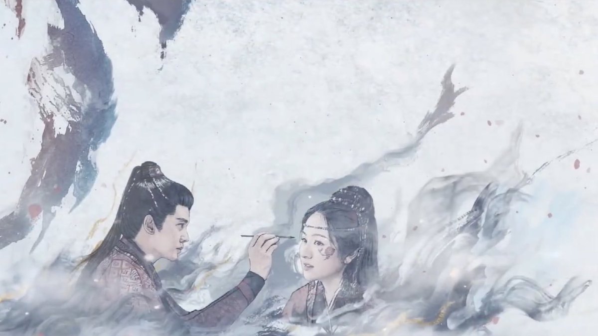 sweetestpalette's tweet photo. #LoveOfNirvana opening sketches are so beautiful 🥀

“I’ll cross the smoke of war to accompany you again, to cut off the darkness &amp; reverse this desperation”

WeiZhao 👩🏻‍❤️‍💋‍👨🏻 JiangCi

#RenJialun #LiLandi
#流水迢迢 https://t.co/TlZOP5sd45