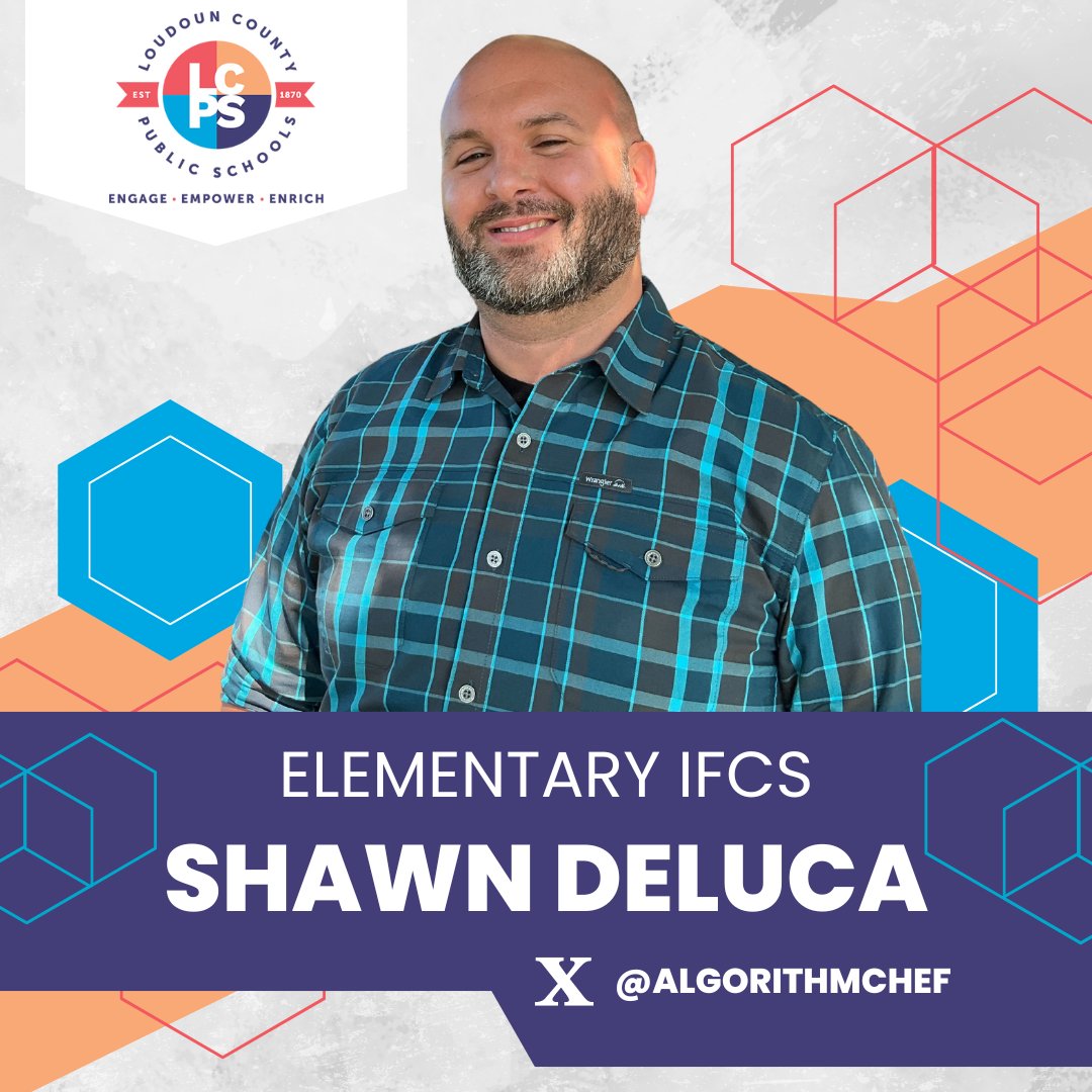 csforlcps's tweet image. The CS Office wants to take a moment to spotlight one of our Elementary Instructional Facilitators of Computer Science @AlgorithmChef for being nominated for the @LCPSOfficial SHINE by @HaddockDawn for his continued support of the staff and students @emerickelem1967.