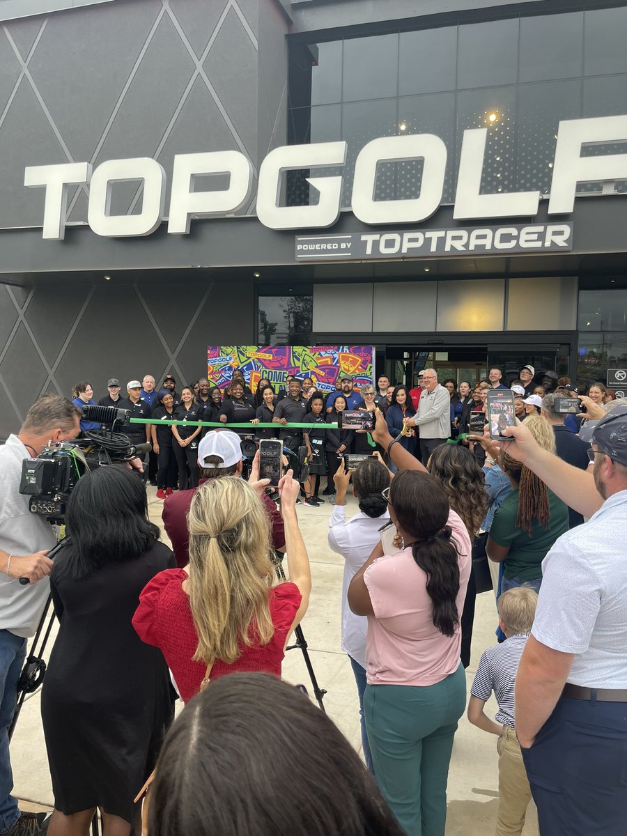 It’s Open! We just cut the ribbon for the grand opening at @topgolf Greensboro! What an incredible entertainment asset for Greensboro!