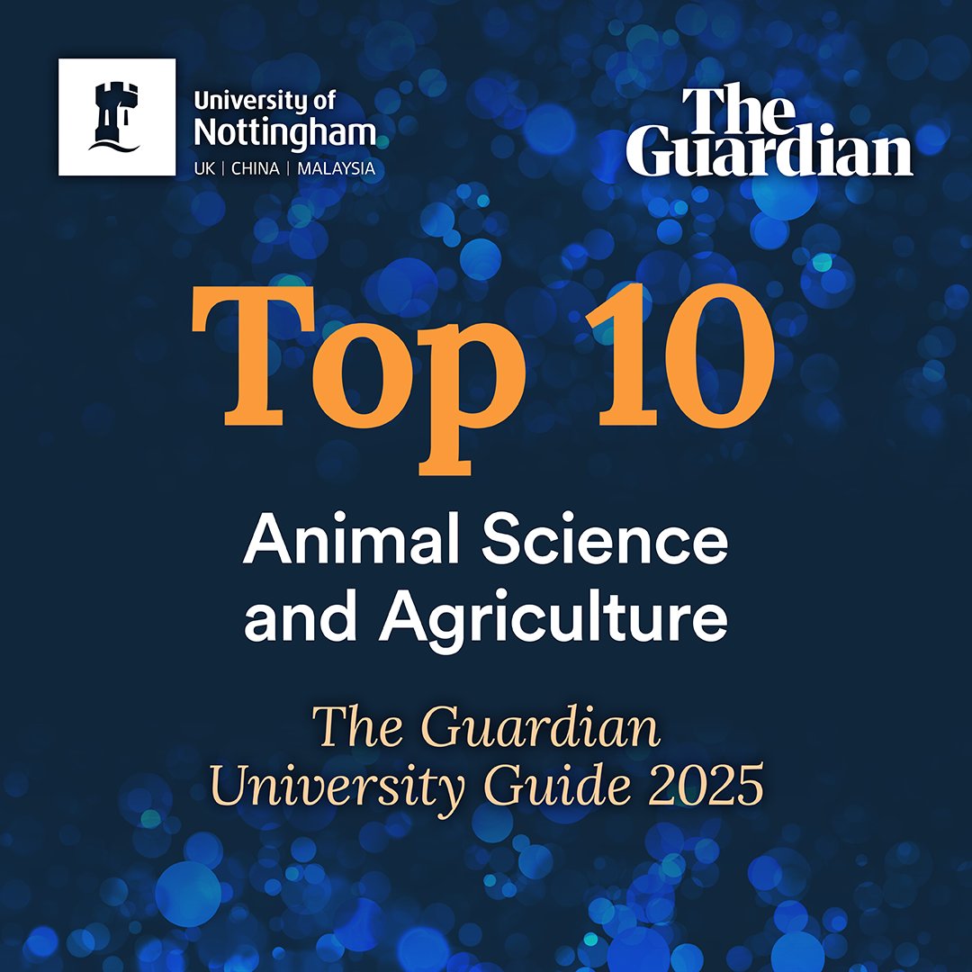 UoN Science (@uonscience) on Twitter photo Courses offered by our School of Biosciences have been recognised in the latest Guardian University Guide 2025 Subject Ranking! 🎉
Our Nutrition and Food Science courses at <a href="/UoNBiosciences/">UoNBiosciences</a> have been ranked 2⃣ in the UK. Well done to all academics and staff for their hardwork. Courses offered by our School of Biosciences have been recognised in the latest Guardian University Guide 2025 Subject Ranking! 🎉
Our Nutrition and Food Science courses at <a href="/UoNBiosciences/">UoNBiosciences</a> have been ranked 2⃣ in the UK. Well done to all academics and staff for their hardwork.