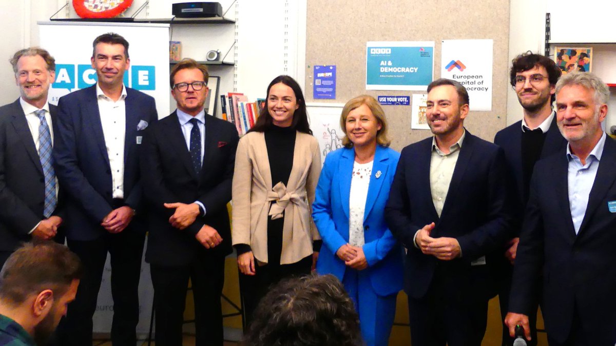 ACTE - Association Civic Tech Europe (@associvictecheu) on Twitter photo On behalf of all <a href="/AssoCivicTechEU/">ACTE - Association Civic Tech Europe</a> members a special thanks to all participants to high level discussion on AI & Democracy
<a href="/VeraJourova/">Věra Jourová</a>
@chloeRidel
@Slagodinsky
<a href="/MicWawrykiewicz/">Michał Wawrykiewicz MEP🇵🇱🇪🇺</a>
<a href="/IoanDragosT/">Dragoș Tudorache</a>
<a href="/HelfriedCarl/">Helfried Carl</a>
<a href="/ECoD_network/">European Capital Of Democracy</a>
@make_org_global
<a href="/AssoCivicTechEU/">ACTE - Association Civic Tech Europe</a>
#CivicTech #AIDemocracy On behalf of all <a href="/AssoCivicTechEU/">ACTE - Association Civic Tech Europe</a> members a special thanks to all participants to high level discussion on AI & Democracy
<a href="/VeraJourova/">Věra Jourová</a>
@chloeRidel
@Slagodinsky
<a href="/MicWawrykiewicz/">Michał Wawrykiewicz MEP🇵🇱🇪🇺</a>
<a href="/IoanDragosT/">Dragoș Tudorache</a>
<a href="/HelfriedCarl/">Helfried Carl</a>
<a href="/ECoD_network/">European Capital Of Democracy</a>
@make_org_global
<a href="/AssoCivicTechEU/">ACTE - Association Civic Tech Europe</a>
#CivicTech #AIDemocracy
