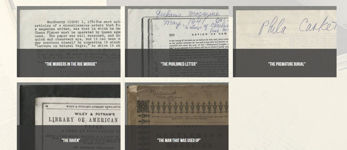 Are you looking for something eerie to celebrate #FridayThe13th? Explore Mabbott Poe, an online resource based on the papers of Thomas Ollive Mabbott, editor of the first three volumes of "The Collective Works of Edgar Allan Poe." mabbottpoe.org
