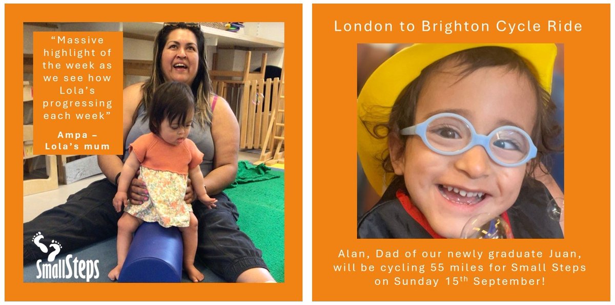 SmallStepsTweet's tweet image. Could you support Ampa and Alan this weekend?
Ampa will walk 50K and Alan cycle over 50miles to raise funds for Small Steps. Please check out their fundraising pages and donate if you can :) Happy weekend!
justgiving.com/page/ampa-azr-…
justgiving.com/page/alan-oliv…