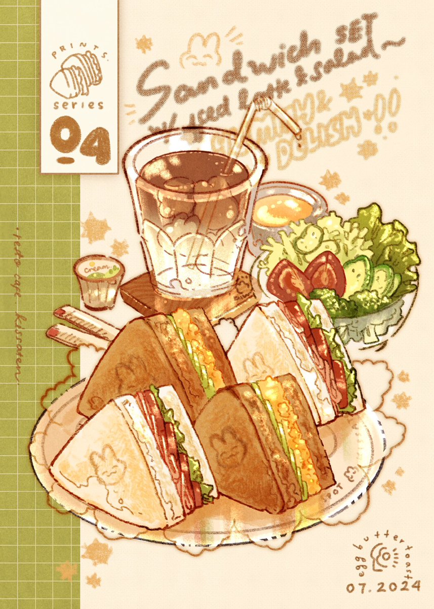 bestrollever's tweet photo. Kissaten series 03-04☕️✨ 

This time let’s eat some delicious bread~ 
A complete morning set with hot coffee, or a fresh sandwich set with iced latte? 😌🥪🍞 https://t.co/dIbpkF3qLW