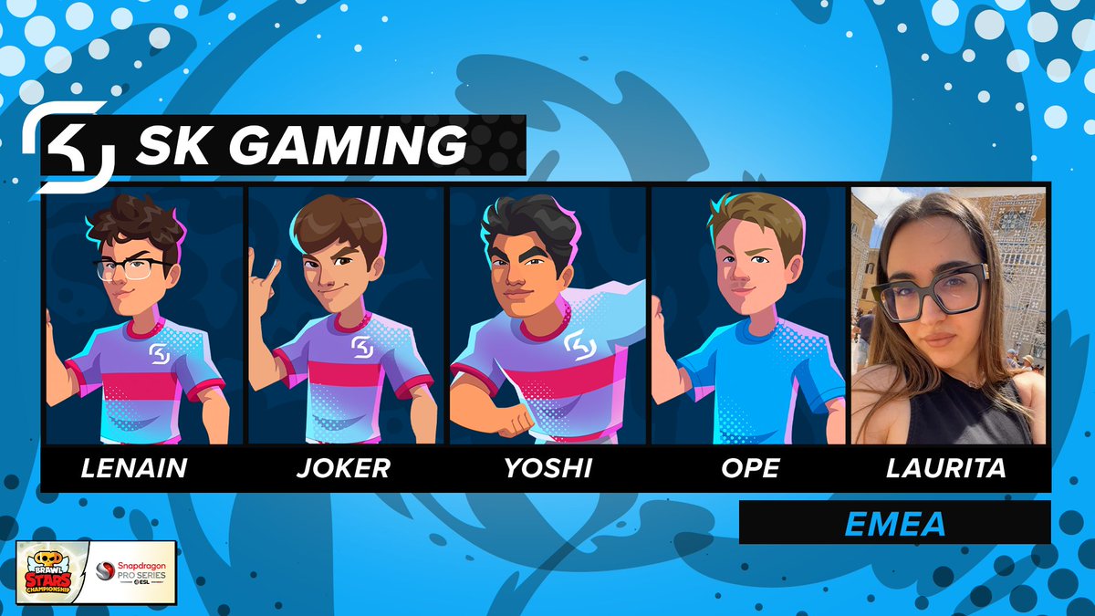 These 5v5 rosters go CRAZY for the EMEA 5eptember 5pectacle 👀

Who will be running away with the competition? 🤔

September 28th, 10am UTC. You know where to be 😎
event.brawlstars.com 🔗
#BSCxSPS24