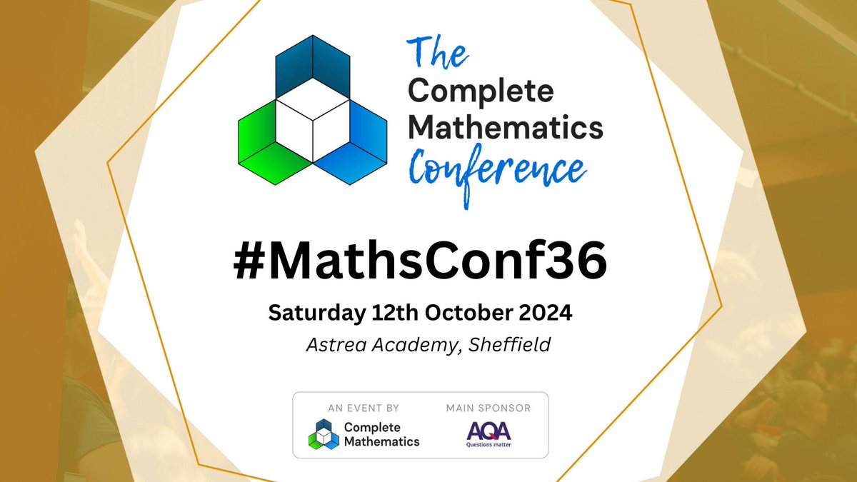 Don't miss out on the chance to win FREE tickets for you and a friend to our upcoming #Mathsconf36 ✨
To enter, like, repost and tag the friend in the comments who you would like to attend with!
Winners will be announced 19.09.24. Good Luck!
completemaths.com/community/math…
