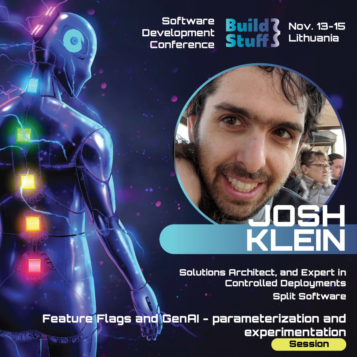 BuildStuffConf's tweet image. We’re super excited to have @klein_joshuaa speaking at Build Stuff this year! 🎉 He’ll be exploring Feature Flags and GenAI—topics that promise to be both enlightening and inspiring. Don’t miss it! 🚀 #BuildStuffConf #JoshKlein #FeatureFlags #GenAI bit.ly/3dZ3gf1