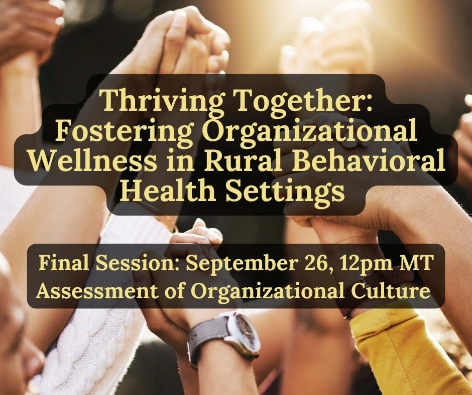 MPMHTTC's tweet image. In this webinar series, we will navigate through the complexities surrounding ways leaders can showcase their commitment to the culture of care for their organization. To register, visit ow.ly/g1Z650TaUse
