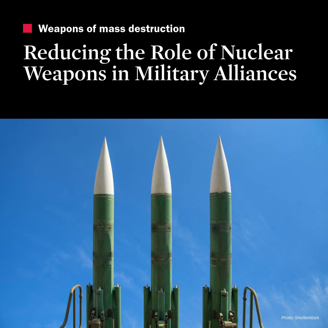 SIPRI (@sipriorg) on Twitter photo What is the role of #nuclear weapons in military alliances? This paper opens a discussion on the development of a more measured approach to #deterrence that would allow for minimizing the role of nuclear weapons in military alliances ➡️ doi.org/10.55163/WUTB3… What is the role of #nuclear weapons in military alliances? This paper opens a discussion on the development of a more measured approach to #deterrence that would allow for minimizing the role of nuclear weapons in military alliances ➡️ doi.org/10.55163/WUTB3…