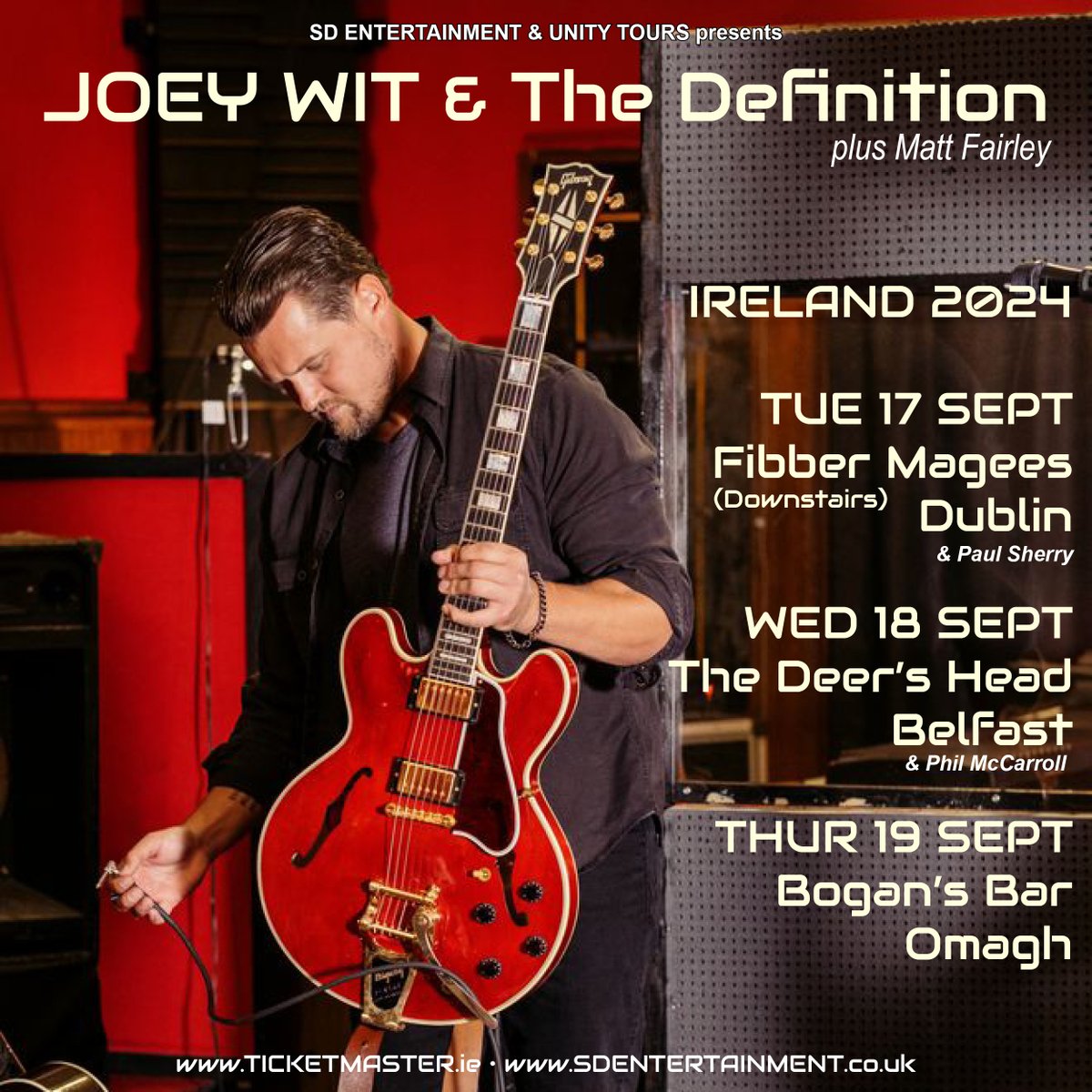 💫 Connecticut indie songwriter Joey Wit's new album 'Rose Gold' is out today, ahead of Irish shows next week!

The singer comes to <a href="/FibberMagees/">Fibber Magees</a> on 17 September, <a href="/TheDeersHead1/">The Deer's Head</a>, Belfast on 18 September and <a href="/BogansBarOmagh/">Bogans Bar & Lounge Omagh 🍺🍷🍛</a> on 19 September.

🎟️ Tickets are on sale now
