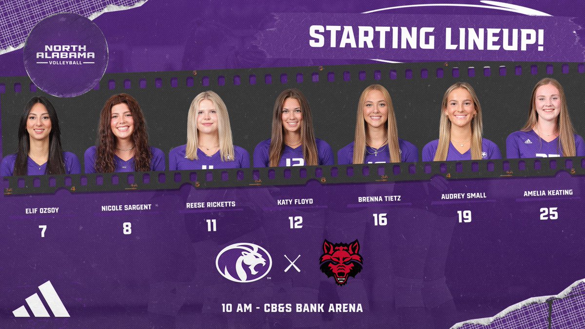 It's time to PLAY THE GAME!

Starting lineups for the first match of the UNA Invitational!

#RoarLions🦁
