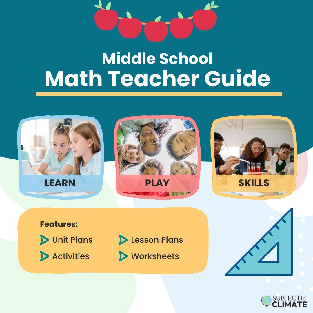 subjecttoclimat's tweet image. 📘 6–8 math educators, start your school year with our #BackToSchool free math resources! Enjoy lessons, activities, and online tools that blend Common Core math with climate education, sparking curiosity and real-world math skills.
#MathEducators

Link👉 bit.ly/3M2n0vL