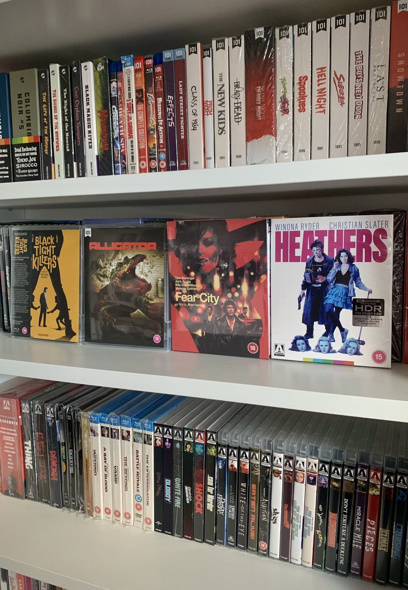 Adam Danbury (@adam_danbury) on Twitter photo New arrivals 😍
Black Tight Killers from <a href="/FilmsRadiance/">Radiance Films</a>
Alligator & Fear City from <a href="/101FilmsUK/">101 Films</a>
Heathers from <a href="/ArrowFilmsVideo/">Arrow Video</a> New arrivals 😍
Black Tight Killers from <a href="/FilmsRadiance/">Radiance Films</a>
Alligator & Fear City from <a href="/101FilmsUK/">101 Films</a>
Heathers from <a href="/ArrowFilmsVideo/">Arrow Video</a>