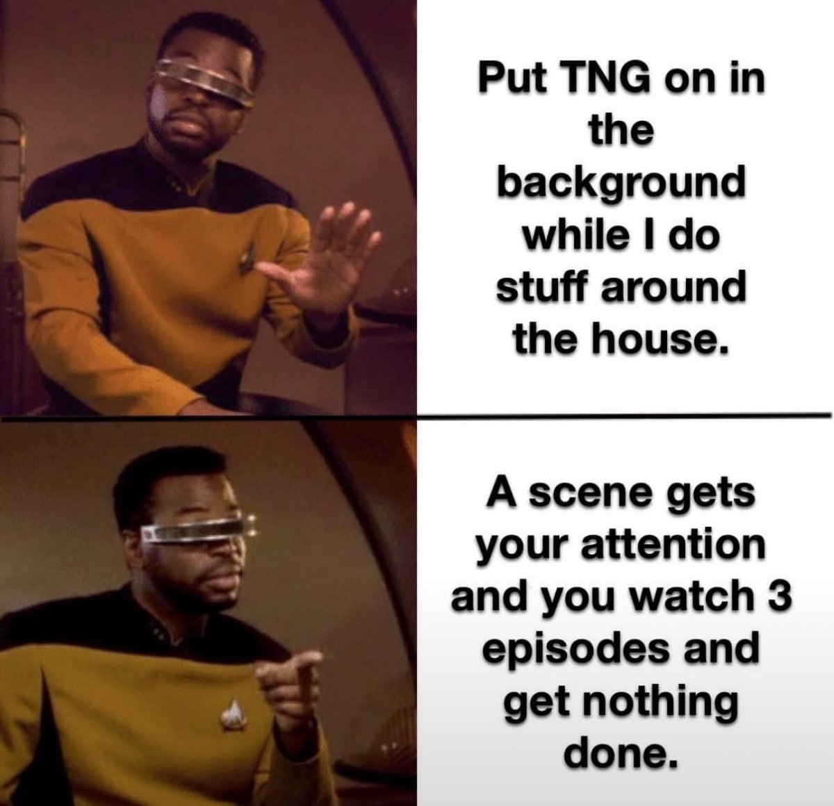 This is me. 🖖🏾✌🏾

#roddenberry #StarTrek #FridayFeeling