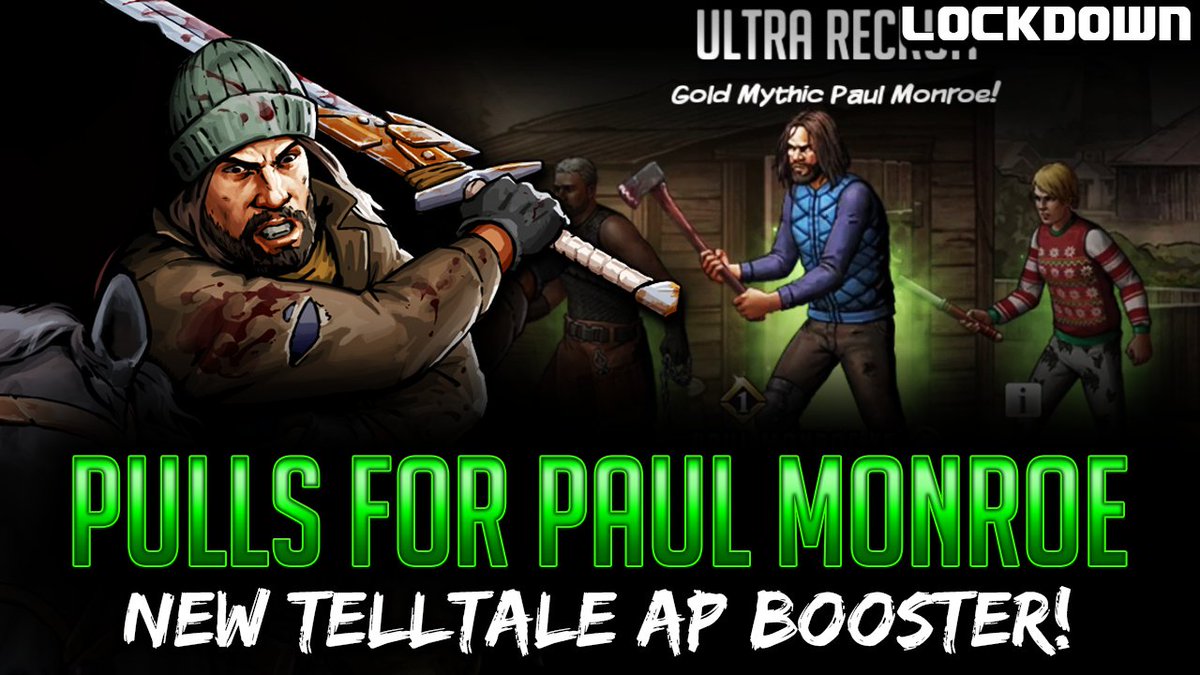 LockdownTWD's tweet photo. Pulls for Mythic Paul Monroe in @WalkingDeadRTS  https://t.co/lxrxizacHk https://t.co/o0hM5Bylbn