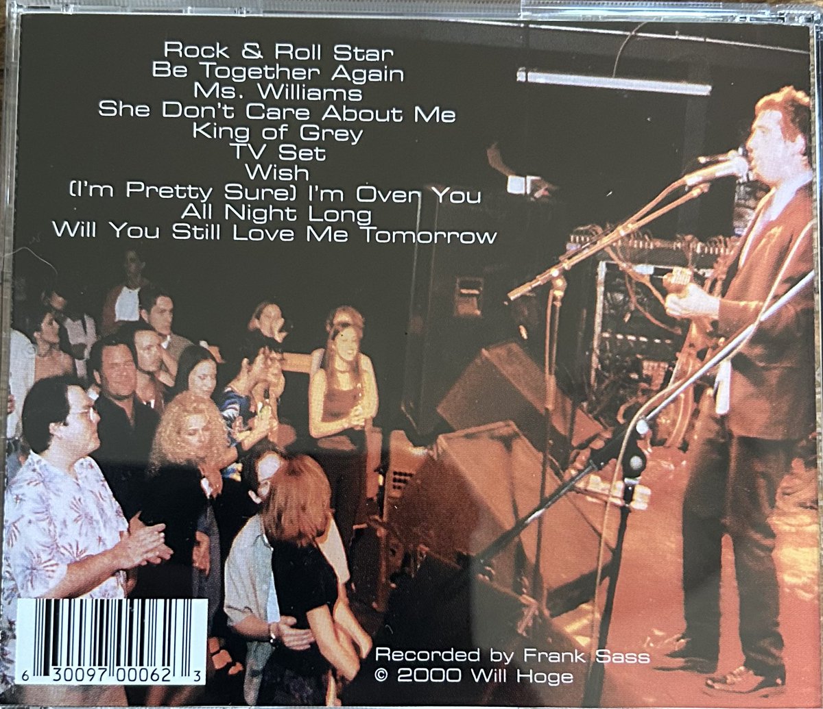 As we prep for the release of a new full band album, the journey through where things began continues. Head over to the shop at (the again fully functioning) willhoge.com and get your limited edition CD copy of this old gem. “All Night Long: Live at the Exit/In”.
