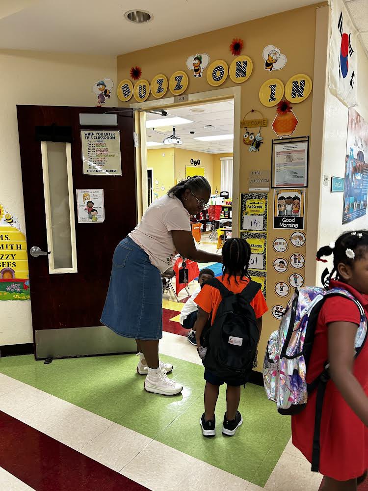 Naomie 🇭🇹 Matilus (@naematilus) on Twitter photo Kindergarten teacher, Ms. Smith greets her students at the door every morning with high energy as they read the “secret password” to enter the room! 🥹💚🐅 #forestparkelementary <a href="/ForestPark0831/">Forest Park ES</a> <a href="/MrsValentinPBC/">Alexis Valentin</a> #kindergarten #teacher <a href="/pbcsd/">The School District of Palm Beach County</a> Kindergarten teacher, Ms. Smith greets her students at the door every morning with high energy as they read the “secret password” to enter the room! 🥹💚🐅 #forestparkelementary <a href="/ForestPark0831/">Forest Park ES</a> <a href="/MrsValentinPBC/">Alexis Valentin</a> #kindergarten #teacher <a href="/pbcsd/">The School District of Palm Beach County</a>