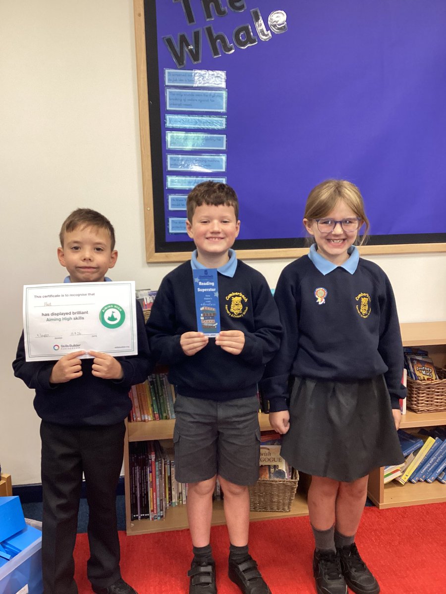 Well Done! What a brilliant start to Year 4 for our first special mention, reading and skills builder winners of the year today!