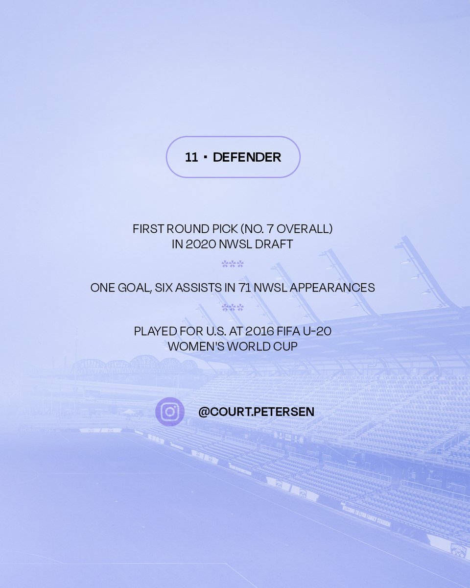 She’s a skilled left back with <a href="/NWSL/">National Women’s Soccer League</a> experience!

Get to know Courtney Petersen 👇