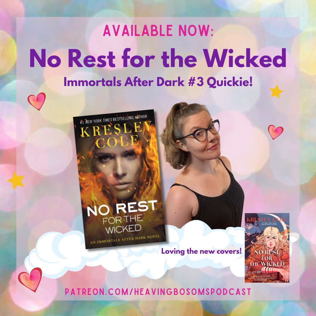 Hey HBs! We've decided that our next extended recap series on Patreon is going to be the first 10 books in the #immortalsafterdark series!  Today's Quickie is #norestforthewicked by #kresleycole! #patreon #hefallsfirst #paranormalromance