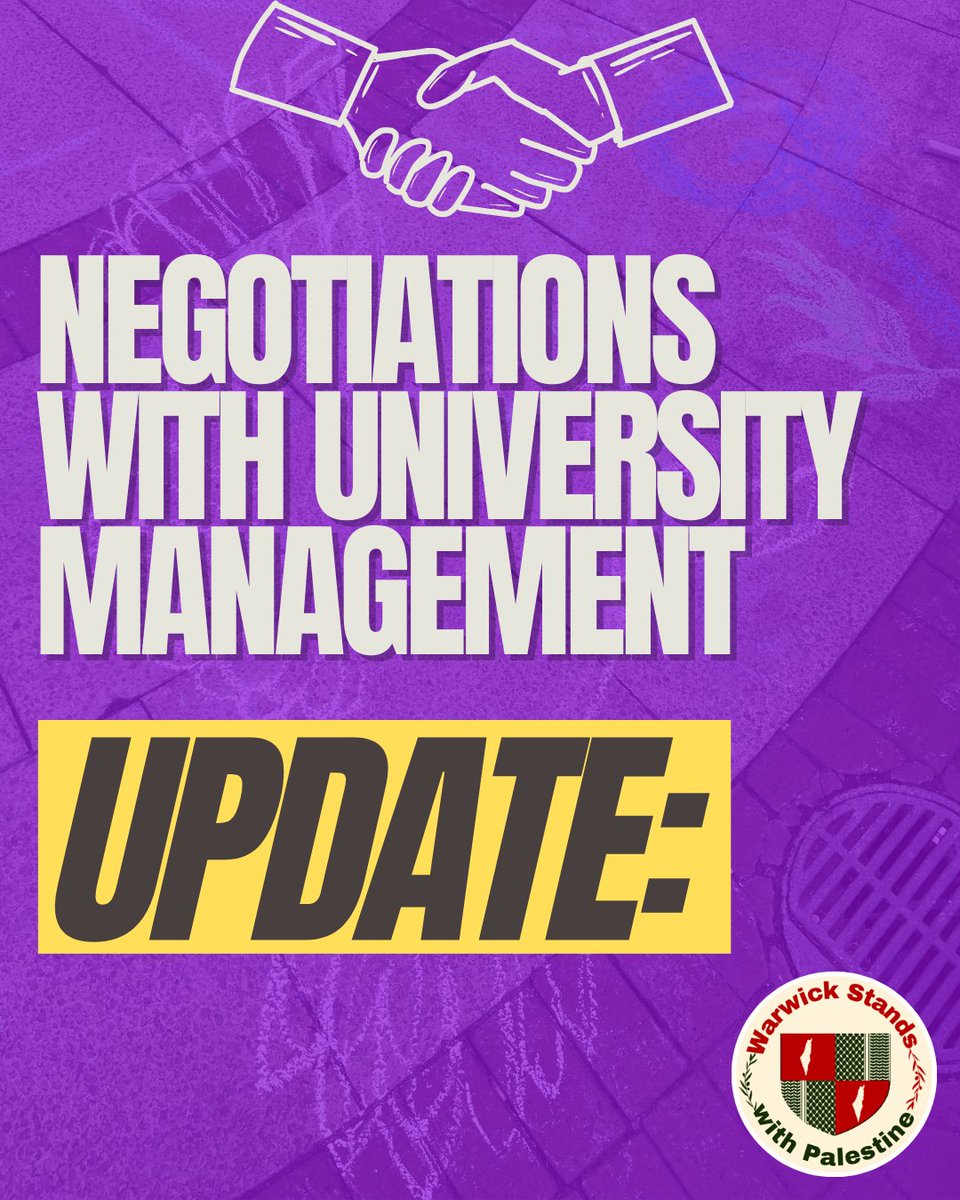 wwkstandspal's tweet image. 📢PART 1: UPDATE ON WARWICK STANDS WITH PALESTINE NEGOTATIONS WITH UNIVERSITY EXECUTIVE BOARD: