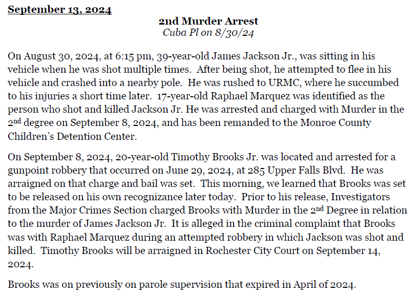 2nd Arrest made in Cuba Pl murder