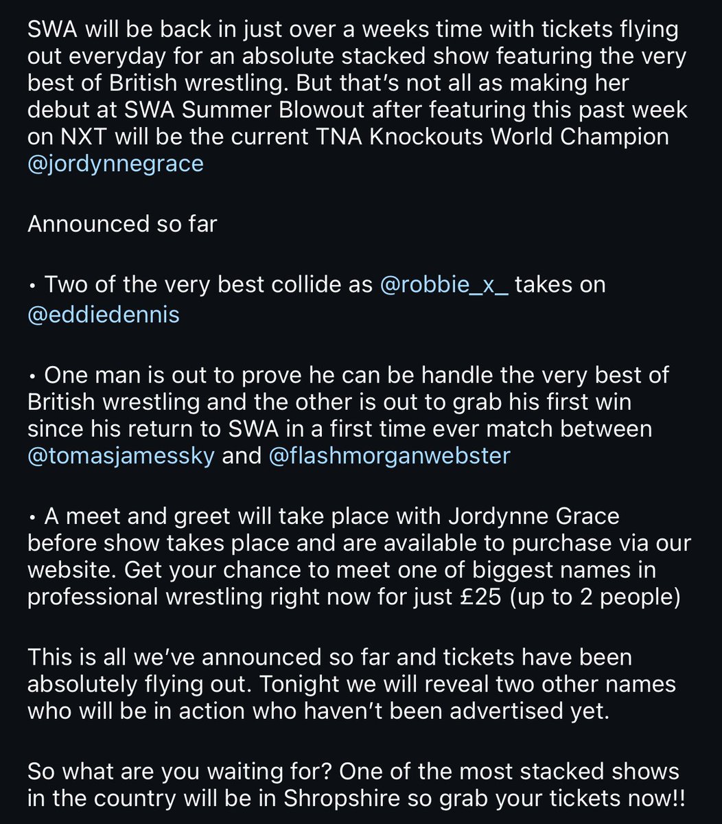 Shropshire Wrestling Alliance tweet media
