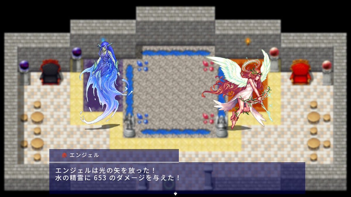 #スーパーゲ制デー
#RPGMAKERWITH
初めてのゲーム制作。マイペースに進めています。
フィールドマップを駆け巡り、アイテム集めする短編です。
最近は内装マップやモンスター同士が戦う闘技場を作ったりしています。
皆様のいいねが励みになっています。ありがとうございます