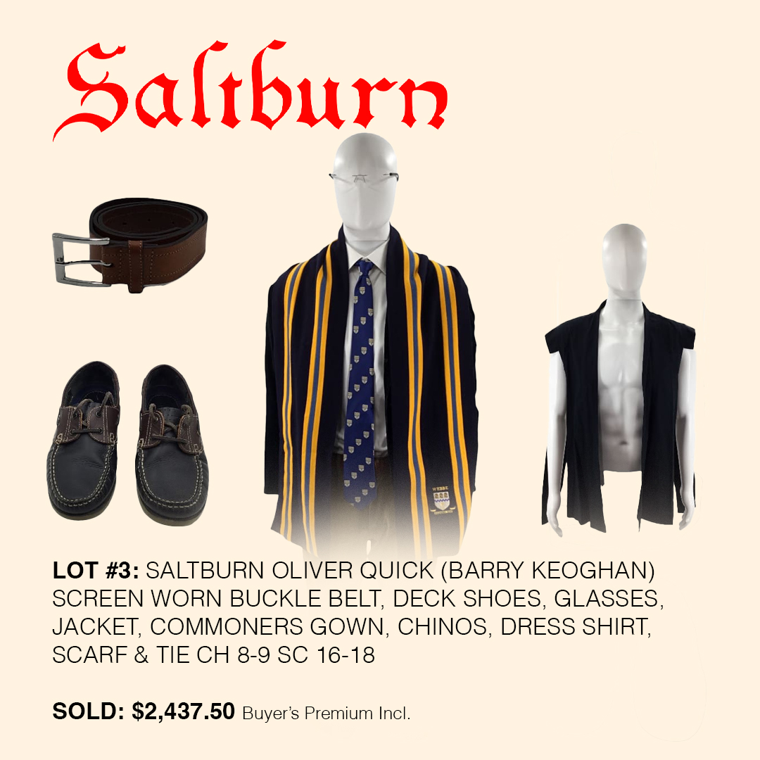 vipfanauctions's tweet photo. Saltburn Auction Part 1 Top Selling Items- Thank You To All of Our Winners! Part 2 Ending Today!- Bid Now!
#saltburn #soldfor #screenused https://t.co/eEylpDxaA0
